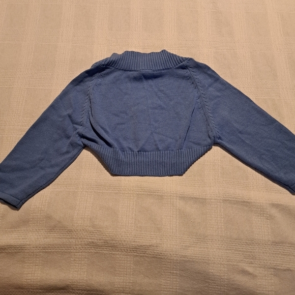 Gymboree girls size 5/6 Outlet bolero sweater periwinkle blue, New - Picture 2 of 3